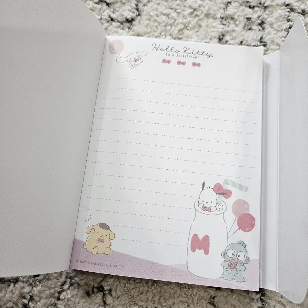 Sanrio Hello Kitty 50th Anniversary Velcro Notebook